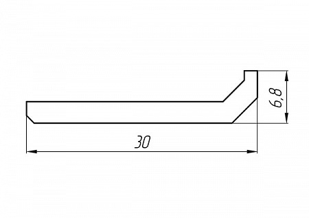 Алюминиевый профиль для вентилируемых фасадов АТ-1055