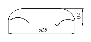 Aluminum profile for electrical purposes AT-2838