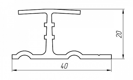 Алюминиевый профиль для вентилируемых фасадов АТ-2048