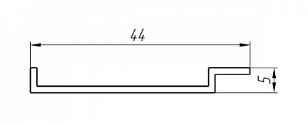Алюминиевый профиль для систем кондиционирования и вентиляции АТ-2275