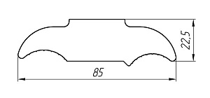 Aluminum profile for electrical purposes AT-2843