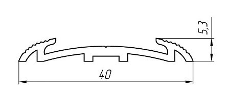 Алюминиевый профиль для порогов АТ-5651