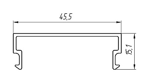 Алюминиевый профиль для вентилируемых фасадов АТ-2635