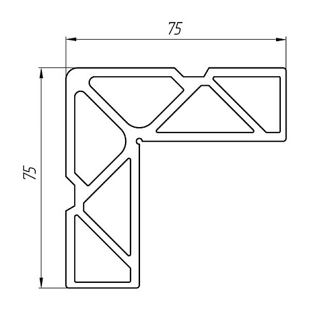 Aluminum profile for mortgages AT-2446