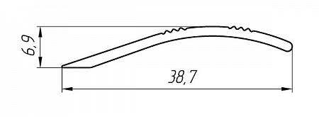 Aluminum profile for thresholds AT-1099