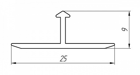 Aluminum profile for edging and docking AT-2723