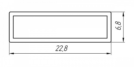 Алюминиевый профиль для москитных сеток АТ-4240