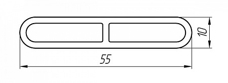 Aluminum profile according to individual customer drawings AT-039