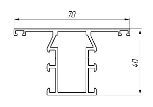 Алюминиевый профиль для остекления балконов, лоджий, витражей АТ-2493