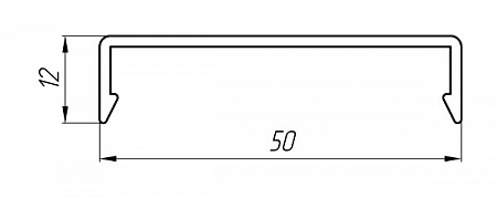 Алюминиевый профиль для вентилируемых фасадов АТ-1053