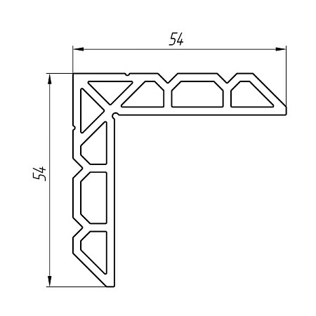Aluminum profile for mortgages AT-2634