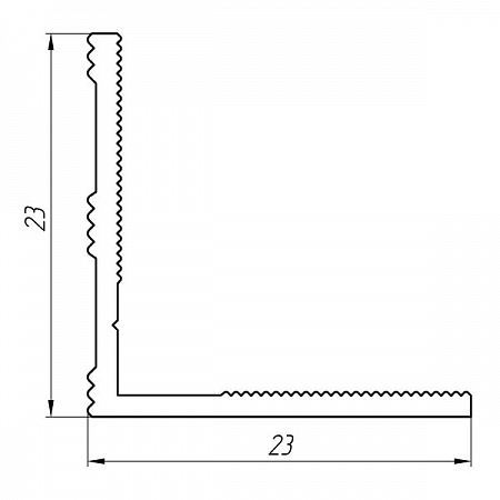Aluminum profile for thresholds AT-678