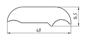 Aluminum profile for electrical purposes AT-2842