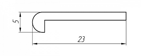 Алюминиевый профиль для авто и вагоностроения АТ-1197