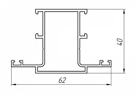 Алюминиевый профиль для остекления балконов, лоджий, витражей АТ-3690