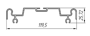 Алюминиевый профиль для систем дорожного ограждения АТ-4913